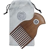 Plai Na Wooden Afro Pick Comb for Natural Black Hair - No Snags, No Static, No Tangle for Women and Men