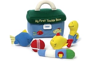 Baby GUND Play Soft Collection, My First Tackle Box 5-Piece Plush Playset with Rattle, Squeaker and Crinkle Plush Toys, Senso