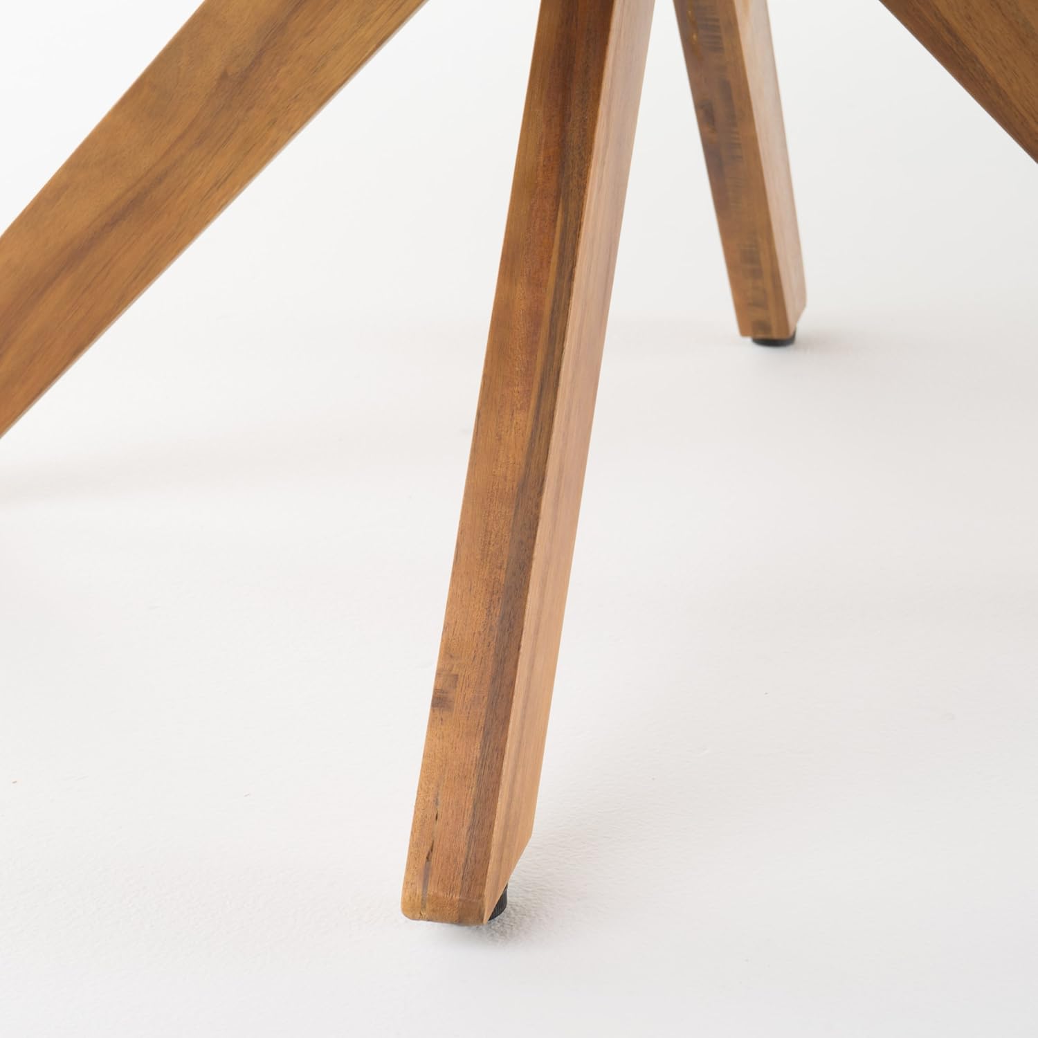 Christopher Knight Home Stamford Outdoor Acacia Wood Round Dining Table, Teak Finish : Garden & Outdoor