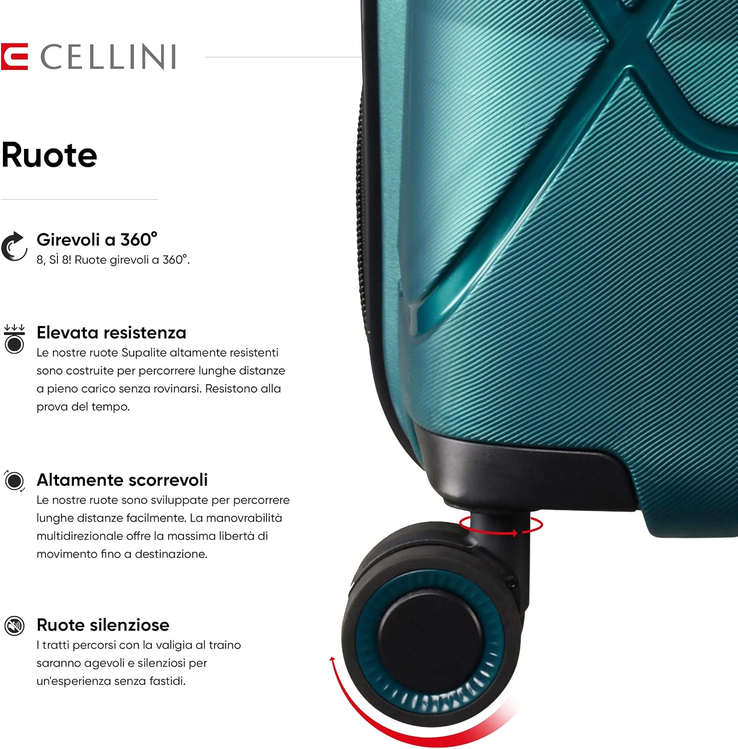Valigeria Scelta di misure e colori Trolley da viaggio con scocca rigida  Supalite di Cellini Disponibile in versione Check-in o Bagaglio a mano  Carbone, Carry On Garanzia 5 anni urban-earth.co.uk