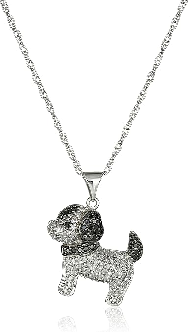 puppy pendant necklace