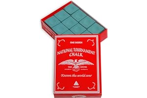 Silver Cup National Tournament Pool cue Billiard Premium Chalk - ONE Dozen