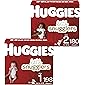 Baby Diapers Size 1, 198 Ct & Diapers Size 2, 180 Ct, Huggies Little Snugglers
