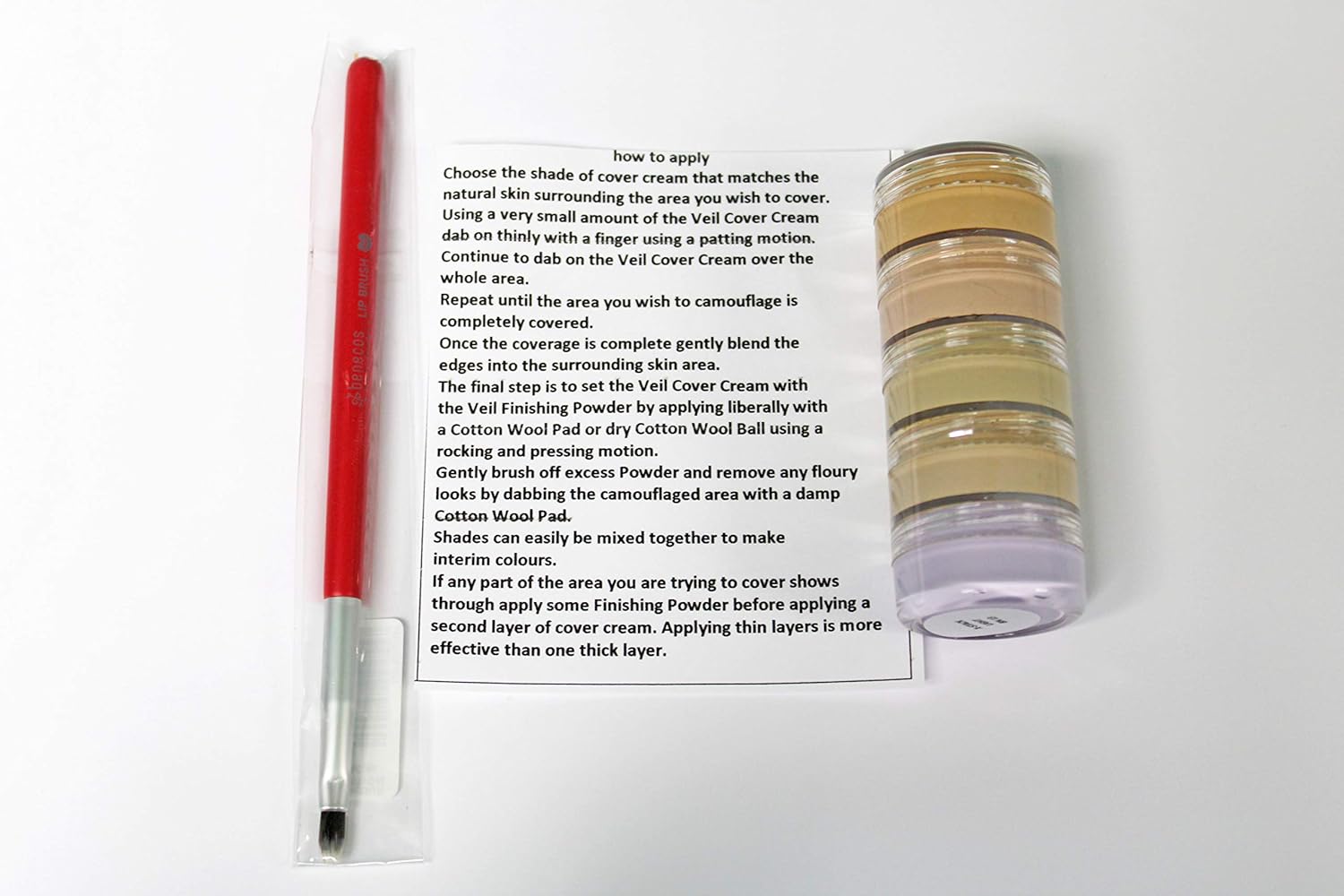 Veil Cover Cream Xanthelasma Concealer & Colour Corrector Stack (Light