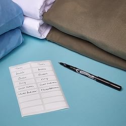 Avery No-Iron Fabric Labels, 1/2" x 1-3/4", Washer