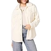 Amazon Essentials Women's Oversized Teddy Sherpa Shirt Jacket (Previously Goodthreads)