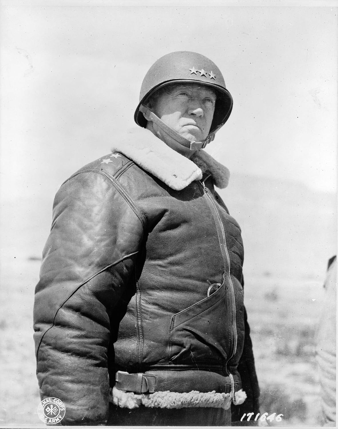 Photographs - General George Patton Photograph - Historical Artwork from 1943 - (8