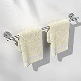 HITSLAM Brushed Nickel 24 Inch Towel Bar for Bathroom, SUS304 Stainless Steel Bathroom Towel Rack Wall Mounted, Modern Home Decor Bath Towel Holder with Hardware Accessories (Total Length 25.7 Inch)