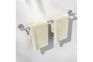 HITSLAM Brushed Nickel 25.7 Inch Towel Bar for Bathroom, SUS304 Stainless Steel Bathroom Towel Rack Wall Mounted, Modern Home Decor Bath Towel Holder with Hardware Accessories