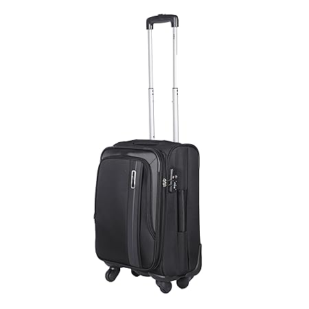 VIP Carter 56Cm Unisex Cabin Soft Luggage Overnighter-STCARWH56BLK (Black)