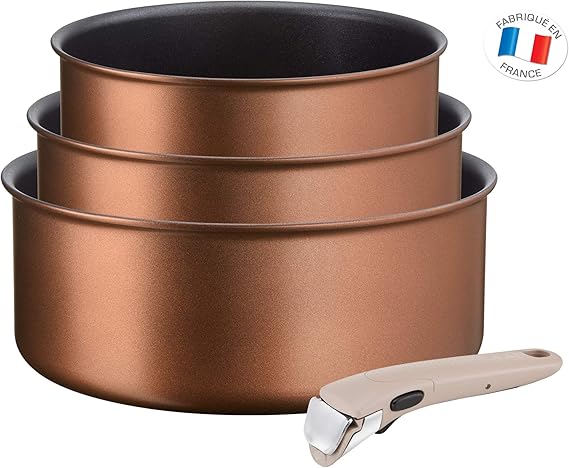 Menastyl - Set 4 Casseroles Iris En Alumunium Avec Poignee Induction 16