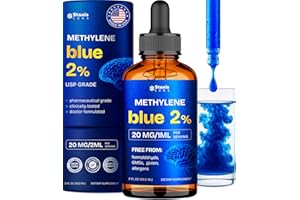 STANIS LABS Supreme Methylene Blue Drops 2% - Ultra High Purity (USP) - Ultimate Methylene Blue Pharmaceutical Grade - Memory Supplement For Brain Focus & Clarity & Brain Memory Supplements & Focus Fuel 1 pack