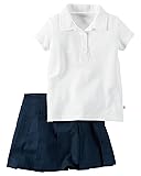 Carter's Big Girls' Polo & Pleated Skirt Set