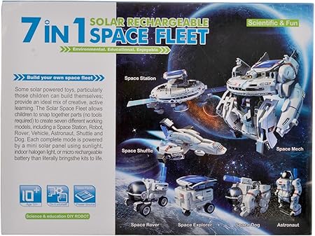 RVold 7 in 1 Space Fleet Solar Educational DIY Toy for Kids(Multicolour)
