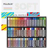 MEEDEN Soft Oil Pastels Set: 72 Vibrant Colors Oil Pastels for Artists | Smooth Oil Pastel Crayons for Painting, Drawing, Ble