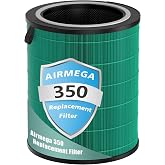 Airmega 350 Filter Replacement for Coway Airmega 350 Air Purifier | 3-in-1 True Hepa and Deodorization CarbonTech Filters 99.9% of Pollen, Dust, Pet Dander, Smoke, Odors(Fresh Starter Plus)