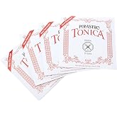 Pirastro 412021 Tonica 4/4 Violin String Set, Medium Gauge with Ball End E, Premium Strings Made With Fine Flexible Synthetic Core, Replacement Accessory for Professional and Student Violin Players