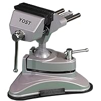 Yost Tools Yost V-275 Portable Vacuum Base Vise, Pivots Multi-Angle, 2.75” Jaw Width, (1 Pack), Silver