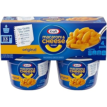 Amazon.com: Kraft fácil Mac Macaroni Taza para microondas, 8 ...