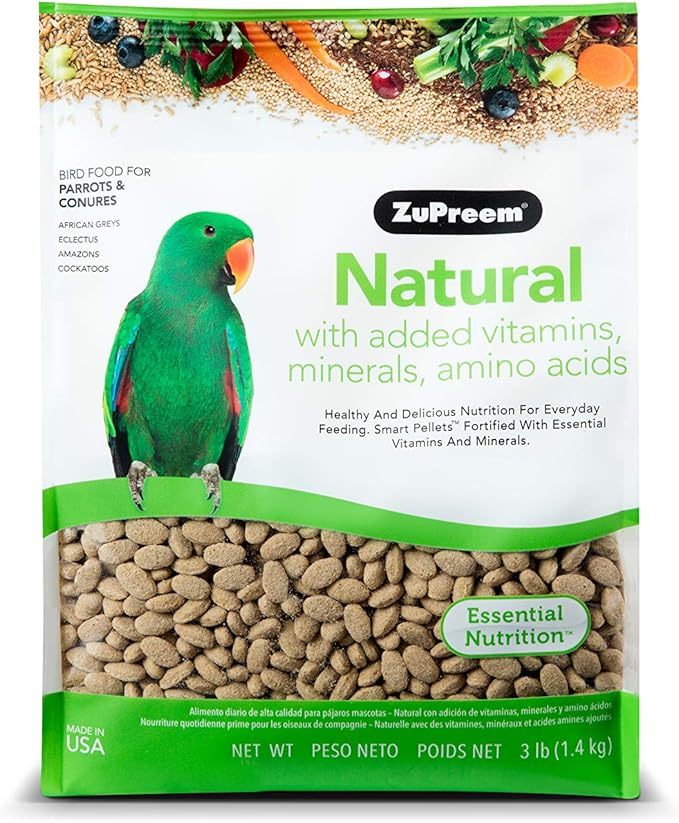 ZuPreem Natural Bird Food Smart Pellets 