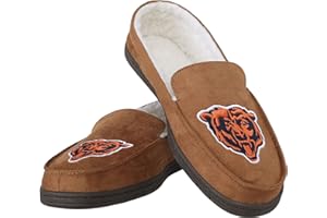 FOCO Men's NFL Team Logo Moccasin Slippers