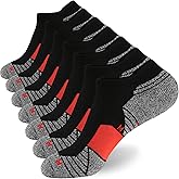WANDER Men's Athletic Running Socks 7 Pairs Thick Cushion Ankle Socks for Men Sport Low Cut 6-9/10-12/12-14