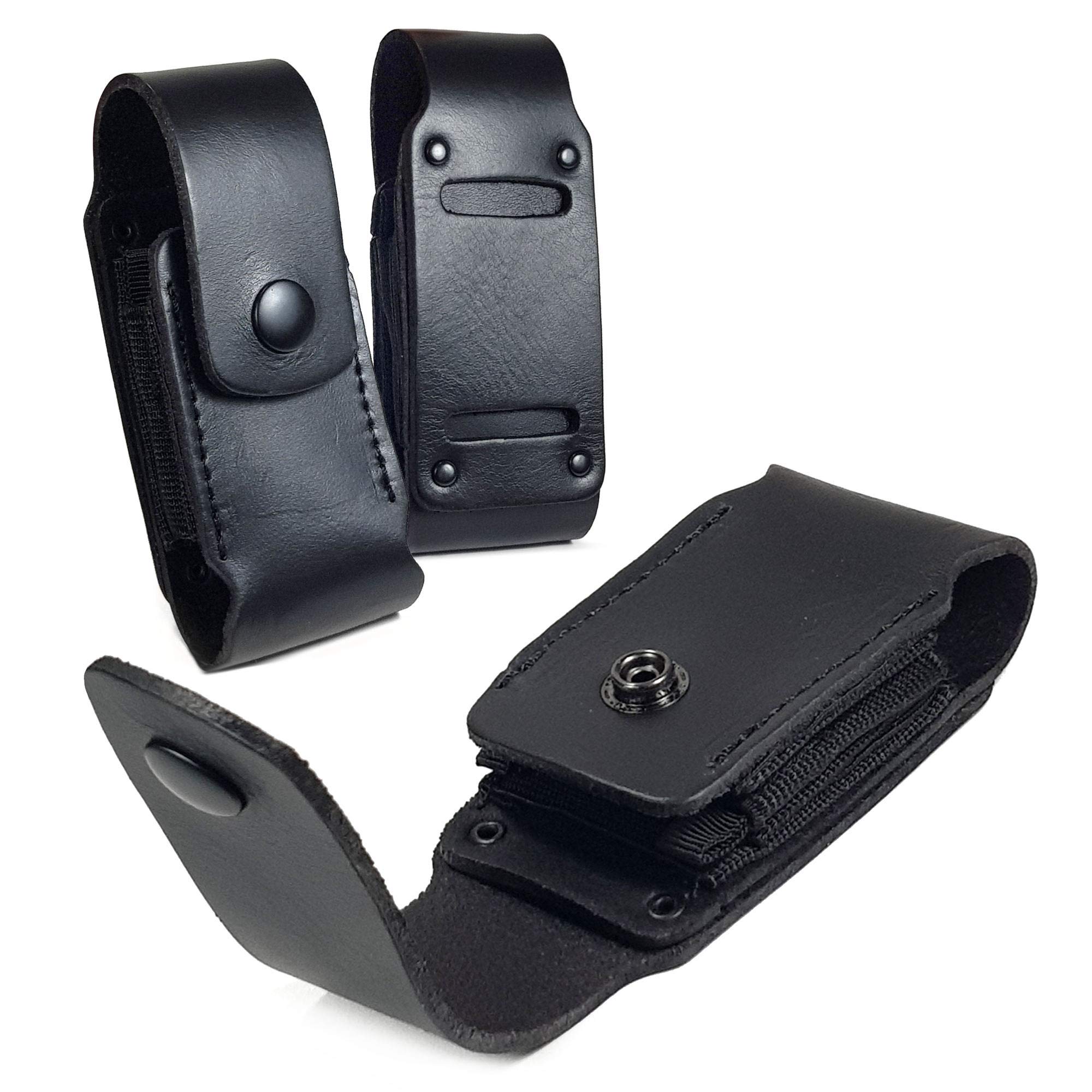 TUFF LUV Leather Case Sheath Pouch Compatible With Leatherman Charge/Charge TTI - WP951 - Black