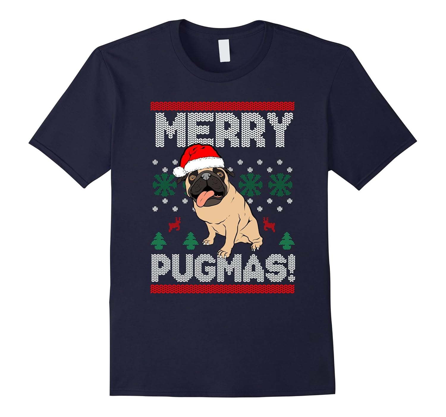 Merry Pugmas Pug Lover Christmas Long Sleeve T-Shirt-ANZ