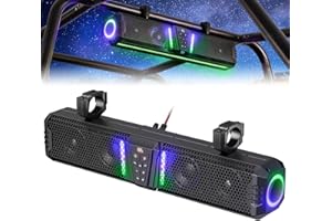 KEMIMOTO 2025 Midnight 60 26-inch UTV Sound Bar Waterproof IP66, Music Sync Multicolor Lights Soundbar Bluetooth for UTV ATV 