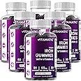 Vitamatic Iron 65 mg Gummies Supplement for Women & Men - 60 Vegan Gummies - Great Tasting Iron Gummy Vitamins with Vitamin C (6)