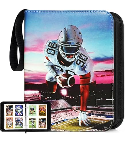 football card binder amazon Amazon.com: 400 Pockets Soccer Card Binder for Soccer Cards 2025  2026,Portable Waterproof Storage Bag with Removable Sleeves for Topps  Sports Cards Collectors : Office Products main image 0