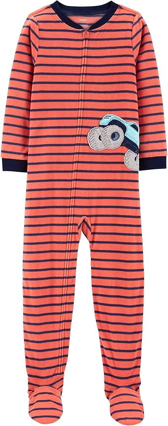 Carter S Pyjama En Polaire 122 128 146 152 Pour Garcon Avec Fermeture Eclair Chaude Et Douce Pour Bebe Motif Monster Truck Orange Orange 128 Amazon Fr Vetements Et Accessoires