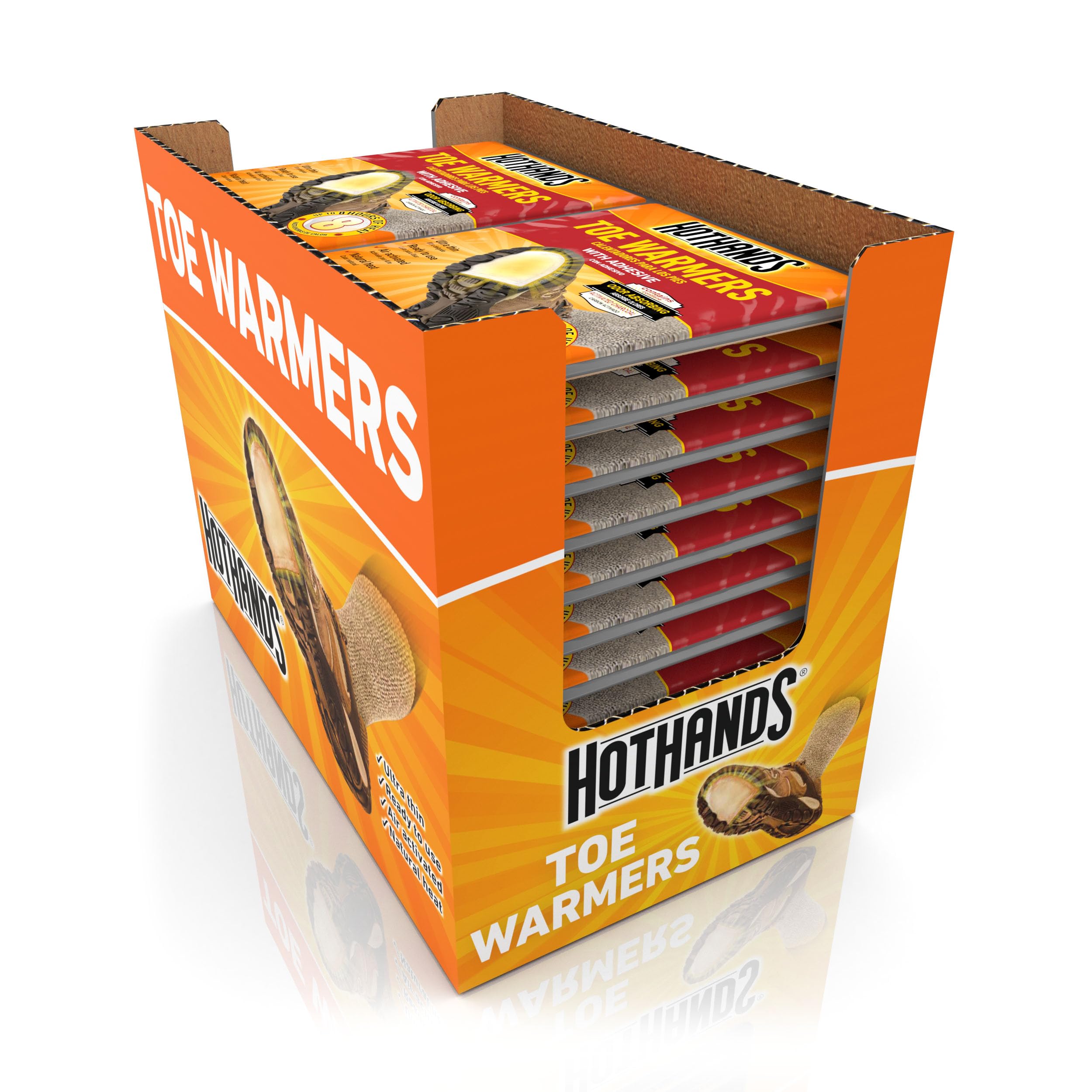 HotHands Toe Warmers - Long Lasting, Odorless, Air Activated - Up to 8 Hours of Heat - 40 Pair