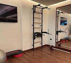 BenchK - Wooden Swedish Ladder Wall Stall Bar