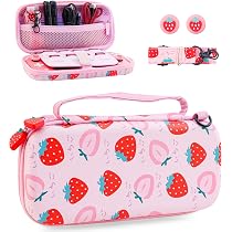 HYPERCASE Estojo De Transporte De Morango Para Nintendo Switch