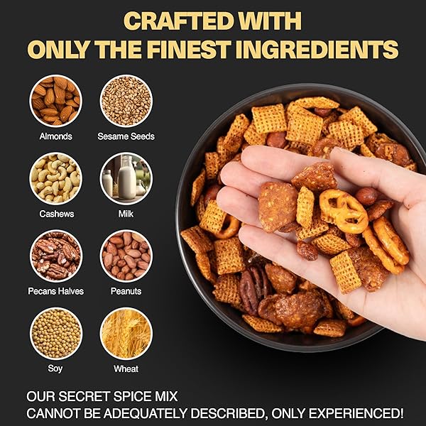 WICKED MIX SNACK MIX WITH MIXED NUTS – SWEET AND SALTY SNACKS TRAIL MIX SNACK PACKS WITH ALMONDS, CASHEWS, PRETZELS, PECANS – HEALTHY SNACKS ZERO TRANS FAT IN RESEALABLE BAG – SMOKY CHIPOTLE