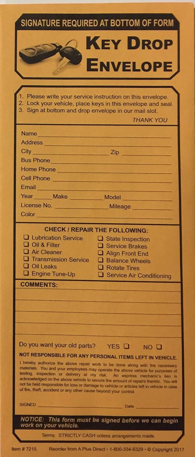 Key Drop Envelopes 7215100 Qty. (P1) Office Products