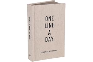 Canvas One Line a Day: A Five-Year Memory Book (Yearly Memory Journal and Diary, Natural Canvas Cover)