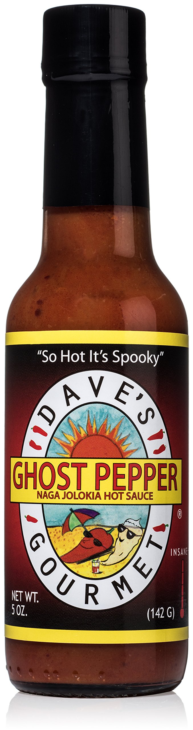 Dave's Gourmet Ghost Pepper Jolokia Hot Sauce, Pack of 1