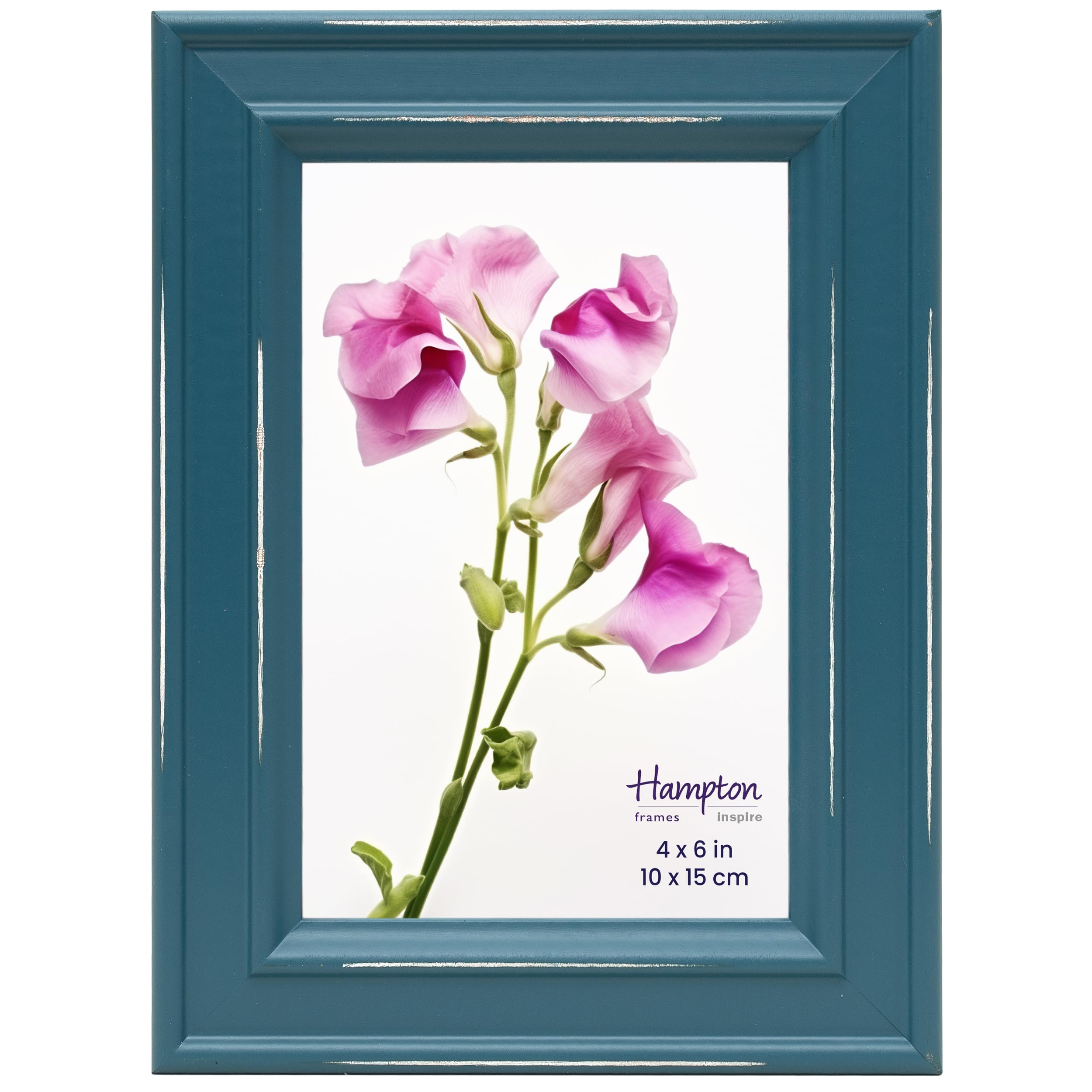 inspire By Hampton PALOMA 4x6 (10x15cm) Teal Picture Photo Frame Glass IBH-PAL301946T