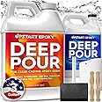 Upstart Epoxy 2-inch Deep Pour Epoxy Resin Kit 3 Gallons for Art and Countertop Making - Clear, Color Casting with Mica Powder Perfect for River Table, Tabletop, Jewelry