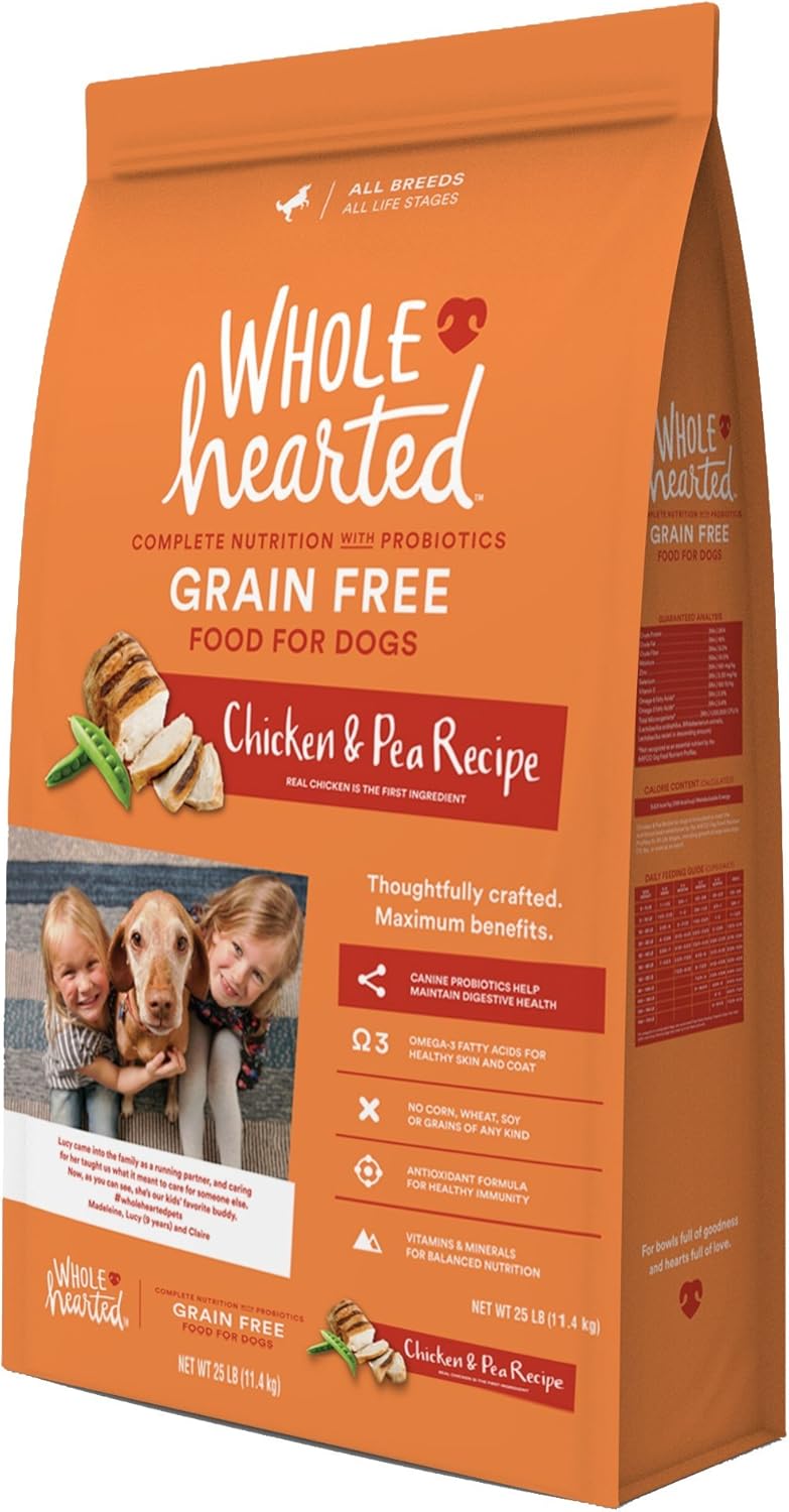 wholehearted chicken and pea puppy