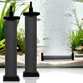 AquaMiracle New Innovative Rubber Air Stone | Air Bubbler | Oxygen Air Diffuser | for Pond Aerator | Pond Aeration | for Large Aquarium | 8&rdquo;x1.25&rdquo; | 2-Pack