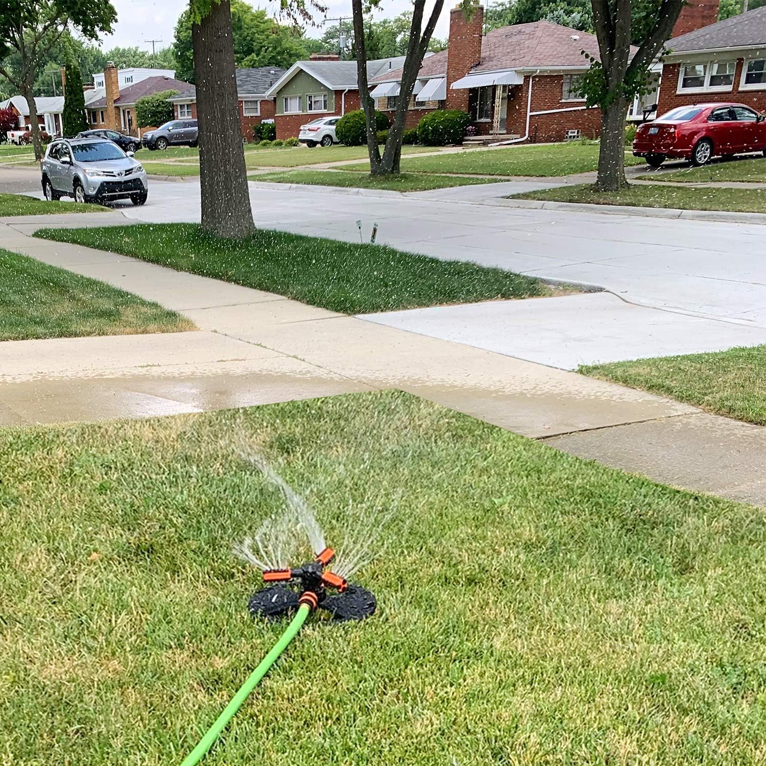 VIVOSUN Garden Sprinkler Adjustable Lawn Irrigation System 360 Degree Rotating Lawn Sprinkler Automatic Garden Water Sprinklers with Hose Quick Connect Adapter : Garden & Outdoor