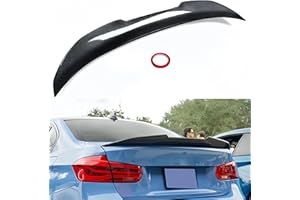 WheelX Rear Trunk Spoiler Compatible with 2012-2018 BMW F30 3 Series & 2014-2019 F80 M3 Sedan, PSM Style Duckbill for 318i 320i 325i 328i 330i 335i 340i, High Kick Wing Lip (Carbon Fiber Pattern)