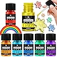 Edible Glitter Paint - Rainbow Color Metallic Edible Cake Paint for Cake Decorating, Cupcakes, Drinks, Fondant - Iridescence Food Grade Decorative Paint Liquid Luster Dust for Cocktail, Candy, Donuts