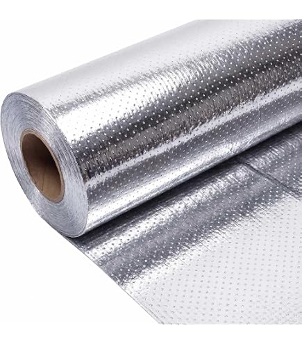 100 Sq Ft (4ft X 25ft) NASA-Tech Radiant Barrier Reflective Insulation – Solid White, Non-Perforated, Tear-Resistant For Attics, Roofs, & House Wrap