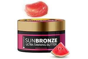 BANGBERRY Original Sun Bronze Ultra Tanning Butter - Juicy Watermelon, Use in the sun outdoor or tanning bed Better than tanning oil Tan faster with premium natural ingredients Safe for Sensitive Skin