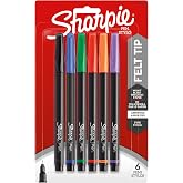 Sharpie 1976527 Pen, Fine Point, Assorted Colors, 6-Count