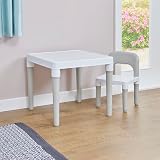 Liberty House Toys Multi-Coloured Table & Chair Set, White & Grey view 2